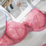 Pink Sheer Lace Intimate Set for Boutique