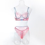 Pink Sheer Lace Intimate Set for Boutique