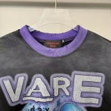 VARE ALL DAY Washed Vintage Rhinestone Pure Cotton Short Sleeve T-Shirt