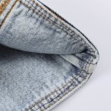 Button Trimmed WaistCinched vintage military Denim Jacket