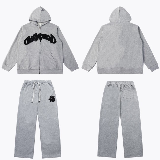 Hip Hop Casual Letter Print Hoodie and Sweatpants Set