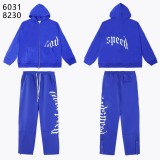 Hip Hop Casual Letter Print Hoodie and Sweatpants Set