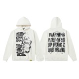 Letter Print Terry Hoodie and Sweatpants Set