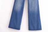 Fashion Stretch Mid-Waist Flared Jeans