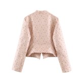 Fashion Versatile Floral Print Slim-Fit Blaze
