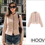 Fashion Versatile Floral Print Slim-Fit Blaze