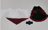 Kids Pirate Costume Set | Vintage Asymmetrical Ruffle Pirate Dress for Girls