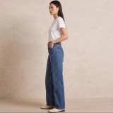 Women’s Fashion Beaded Straight Leg Jeans