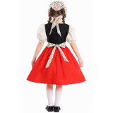 German Oktoberfest Girls’ Performance Costume & European Country-Style Maid Dres