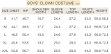 Adult Couples Circus Clown Halloween Costume Set