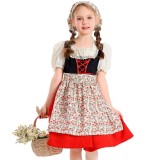 German Oktoberfest Girls’ Performance Costume & European Country-Style Maid Dres