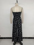 Women’s Vacation Polka Dot Strapless Jumpsuit