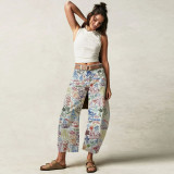 Women’s Relaxed Loose Mid Waist Straight-Leg Jeans
