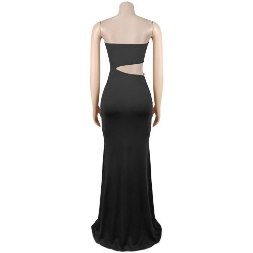 Fashion Sexy Strapless Backless Bodycon Dress