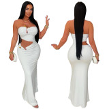 Fashion Sexy Strapless Backless Bodycon Dress