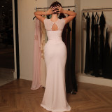 Women's Elegant Sleeveless Solid Dress
