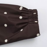 Polka Dot Bomber Jacket