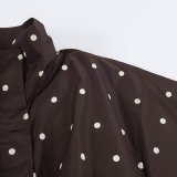 Polka Dot Bomber Jacket