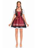 Women's Bavarian German Beer Festival Costume Oktoberfest Maid Dress