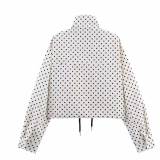 Stand Collar Oversized Casual Long Sleeve Jacket
