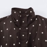 Polka Dot Bomber Jacket