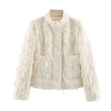 Fashion Stand Collar Blazer Jacket Top