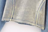 Metallic Printed Denim Jacket Women