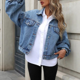 Oversized Casual Denim Jacket Women