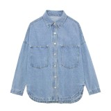 Denim Shirt Jacket Women