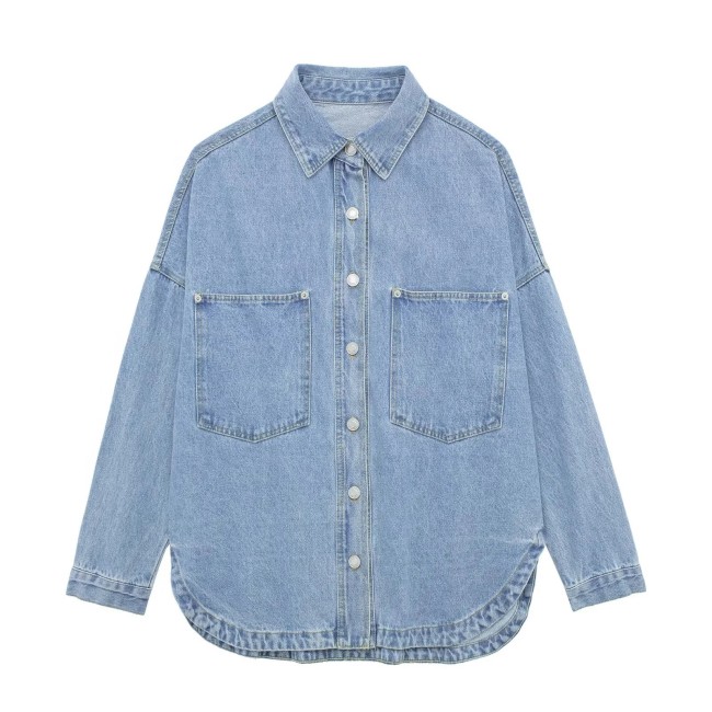 Denim Shirt Jacket Women