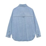 Denim Shirt Jacket Women