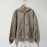 Women's Plaid Hooded Jacket