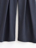 Loose Fit Vertical Stripe Pants
