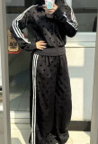 Retro Polka Dot 3-Stripe Tracksuit