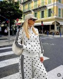 Retro Polka Dot 3-Stripe Tracksuit