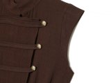 Coffee Brown Sleeveless Jumpsuit