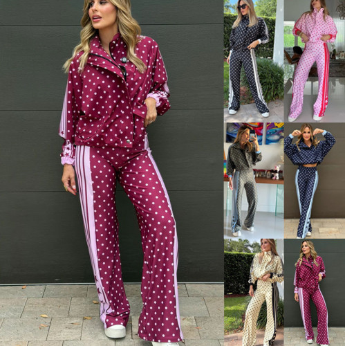 Drawstring Loose Top & Elastic Waist Pants 2-Piece Tracksuit