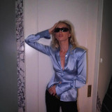 Luxury Satin Silk Blouse