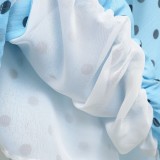 Elegant Bow Decor Polka Dot Halter Top