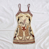 Exquisite Placed Print Cami Dress