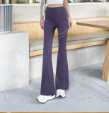 Mesh Flared Shark Pants with Pockets