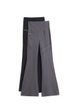 Mesh Flared Shark Pants with Pockets