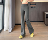 Luxury Double-Side Pocket Micro Flared Pants