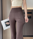 Luxury Double-Side Pocket Micro Flared Pants