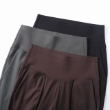 Luxury Double-Side Pocket Micro Flared Pants