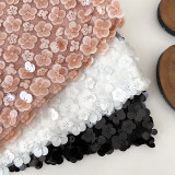 Romantic Petal Bling Sequin Bodycon Skirt