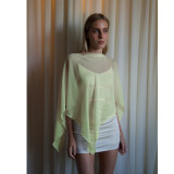 Lightweight Chiffon Asymmetric Shawl