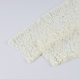 Stylish Stand-up Collar Sexy Lace Long-sleeved Blouse