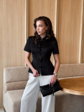 Modern Oriental Stand-Collar Blouse