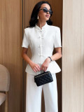 Modern Oriental Stand-Collar Blouse